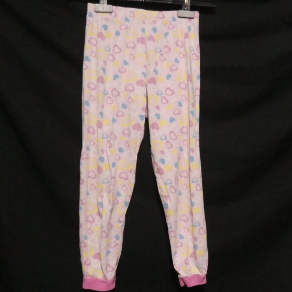 GEORGE | size 6 | Pink Pajama Pants | Hearts All Over Print | Stretchy Waist - Picture 1 of 16